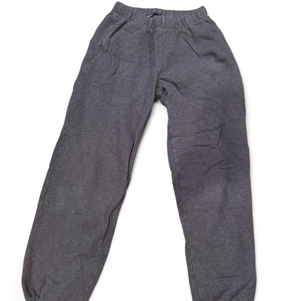 Brandy-melville Women's Grey and Black Joggers-tracksuits